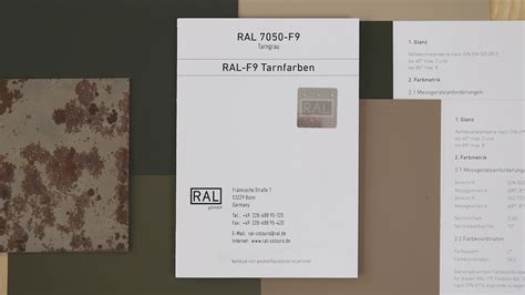 ral f9 primary standard card.